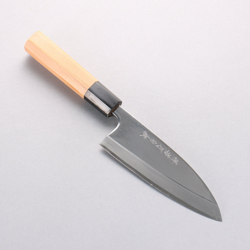 Sakai Takayuki Hakugin INOX Mirrored Finish Deba 150mm Yew tree Handle - Japannywholesale