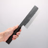 Isamitsu Abe Blue Super Hammered Black Finished Nakiri 165mm Rosewood (pentagonal) Handle - Japannywholesale