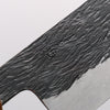 Isamitsu Abe White Steel No.1 Hammered Nakiri 165mm Japanese Elm (pentagonal) Handle - Japannywholesale