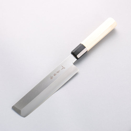 Sakai Takayuki Chef Series [Left Handed] Silver Steel No.3 Usuba 180mm Magnolia Handle - Japannywholesale