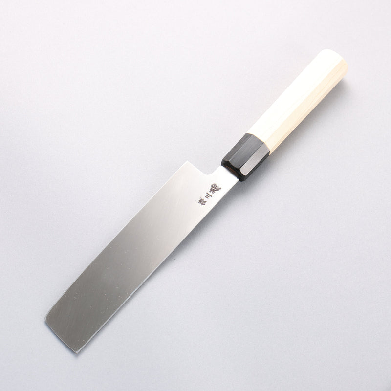 Sakai Takayuki Chef Series [Left Handed] Silver Steel No.3 Usuba 180mm Magnolia Handle - Japannywholesale