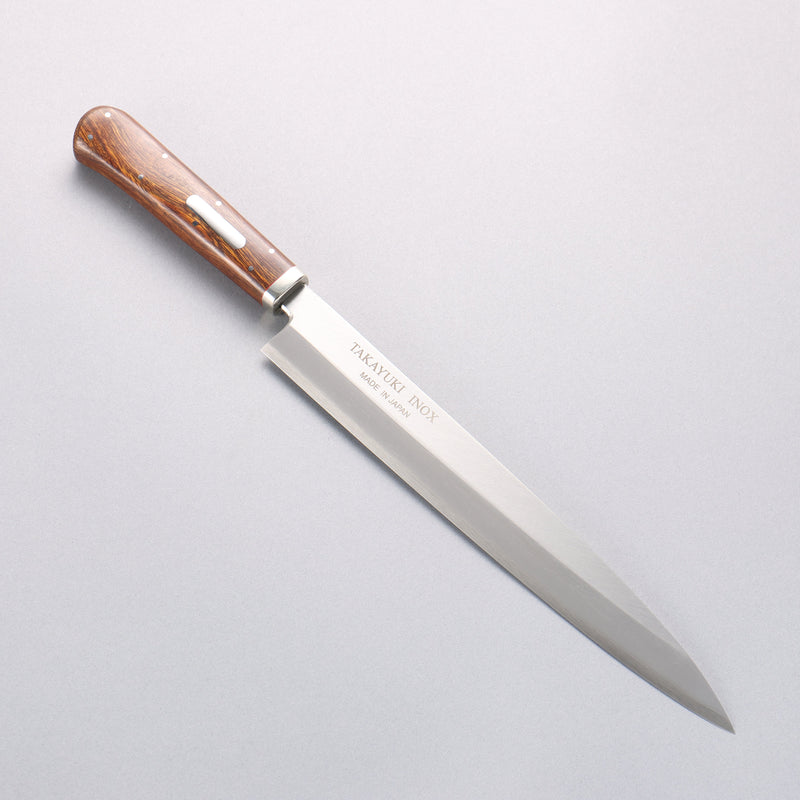 Sakai Takayuki INOX Molybdenum Yanagiba Desert Ironwood(Sugihara model) Handle - Japannywholesale