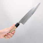 Sakai Takayuki White Steel No.3 Kasumitogi Mioroshi Deba 240mm Magnolia Handle - Japannywholesale