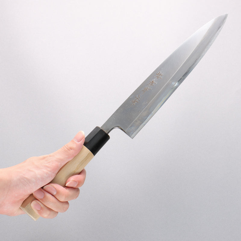 Sakai Takayuki White Steel No.3 Kasumitogi Mioroshi Deba 240mm Magnolia Handle - Japannywholesale