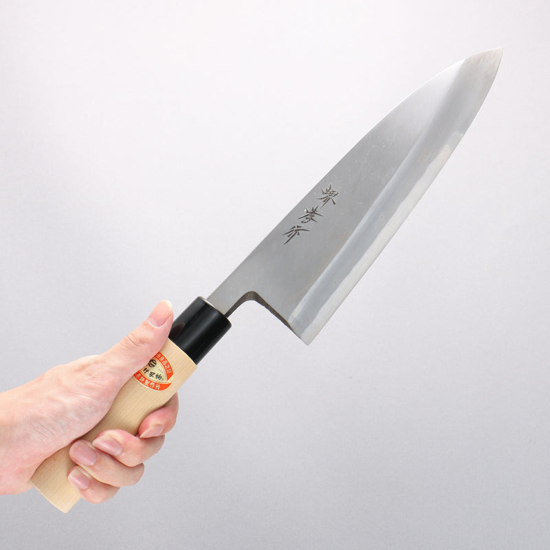 Sakai Takayuki Kasumitogi White Steel Deba 225mm Magnolia Handle - Japannywholesale