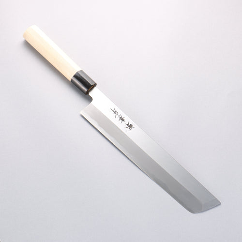 Sakai Takayuki Kasumitogi White Steel Hamokiri 240mm Magnolia Handle - Japannywholesale