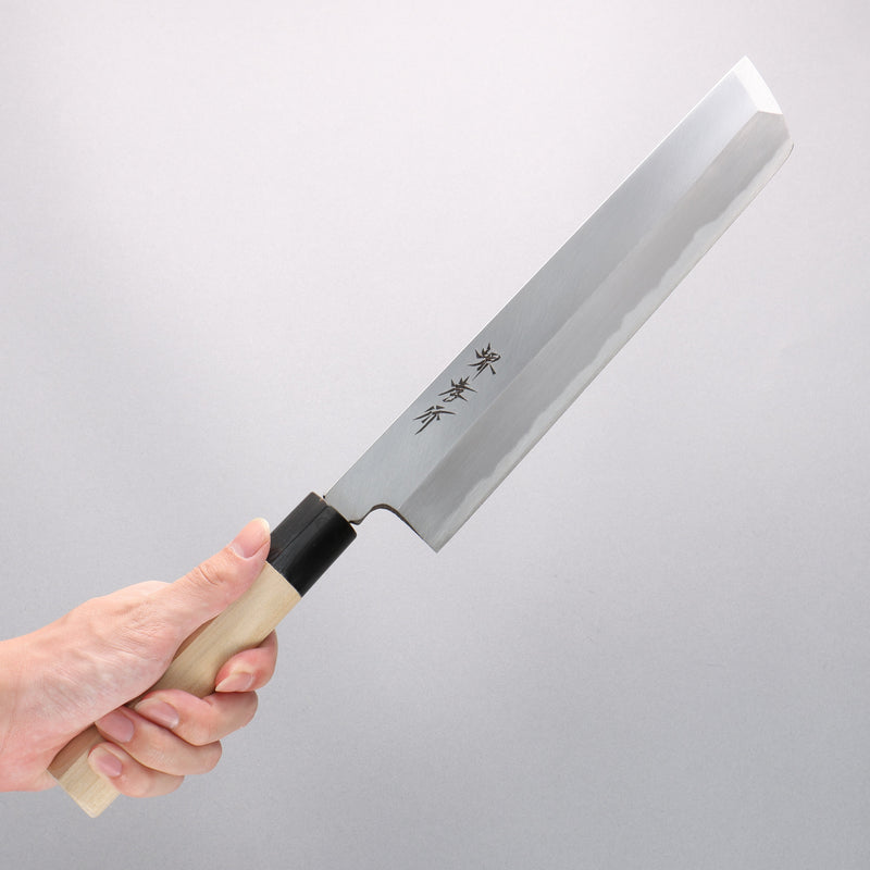 Sakai Takayuki Kasumitogi White Steel Hamokiri 240mm Magnolia Handle - Japannywholesale