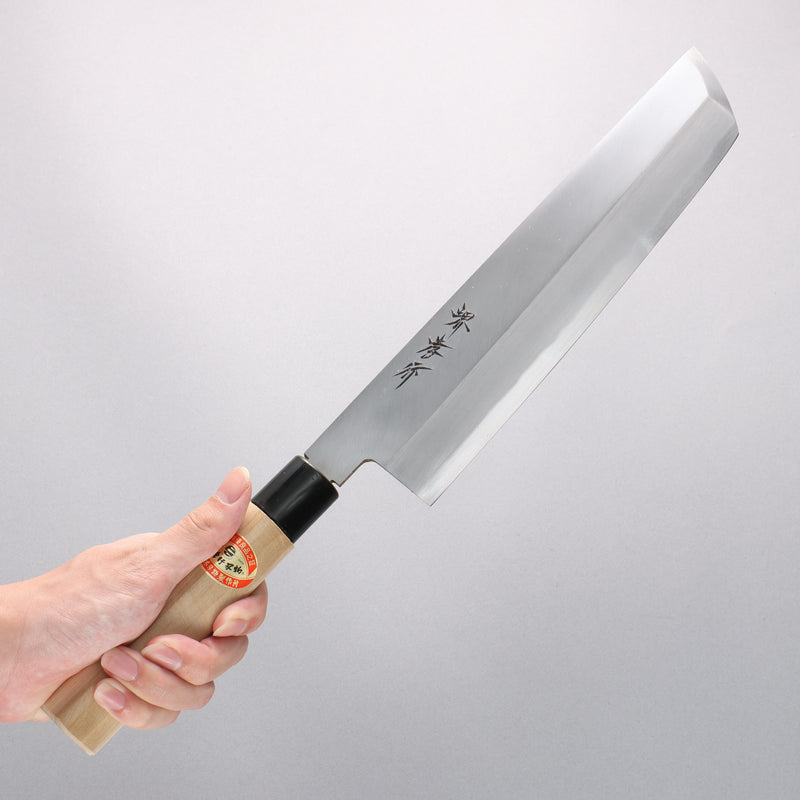 Sakai Takayuki Kasumitogi White Steel Hamokiri 270mm Magnolia Handle - Japannywholesale