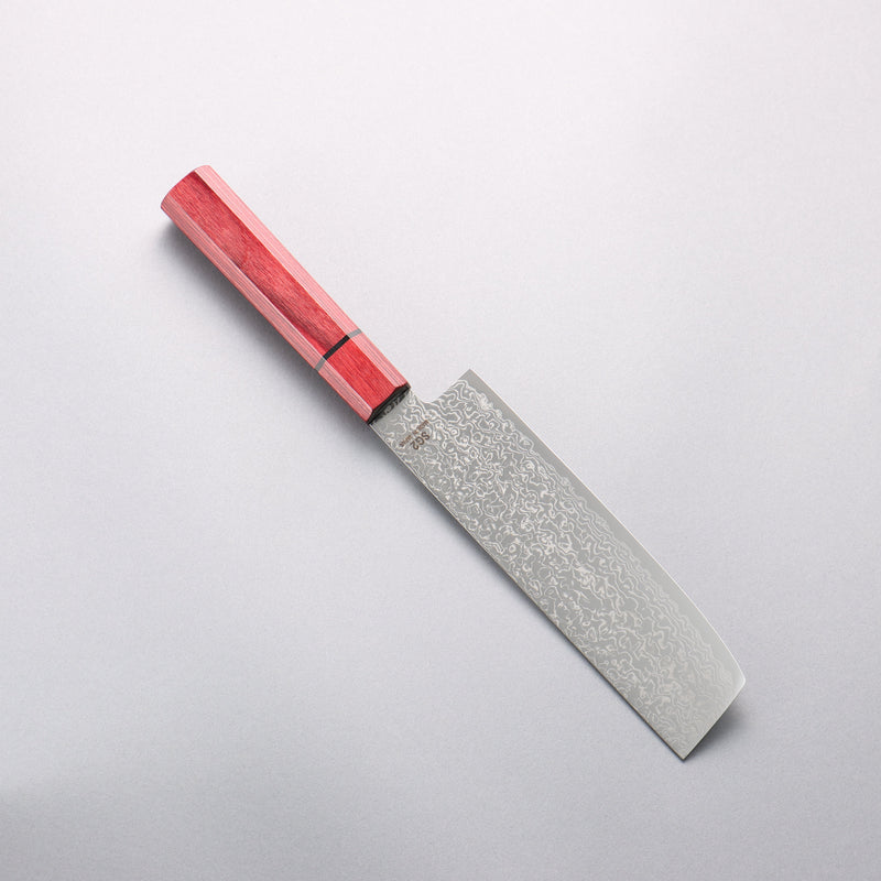 Higuchi SG2 Damascus Migaki Finished Usuba 165mm Red Pakka wood Handle - Japannywholesale