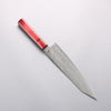 Higuchi SG2 Damascus Migaki Finished Kiritsuke Gyuto 210mm Red Pakka wood Handle - Japannywholesale