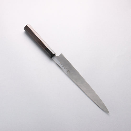 Minamoto Akitada Blue Steel No.2 Yanagiba 240mm Ebony Wood Handle - Japannywholesale