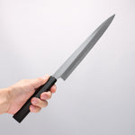 Minamoto Akitada Blue Steel No.2 Yanagiba 240mm Ebony Wood Handle - Japannywholesale
