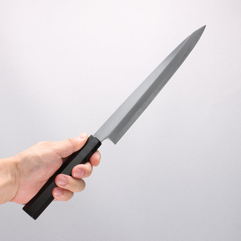 Minamoto Akitada Blue Steel No.2 Yanagiba 240mm Ebony Wood Handle - Japannywholesale