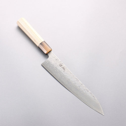 Seisuke Swedish Steel-stn Damascus Washiji Gyuto 210mm Magnolia Handle - Japannywholesale