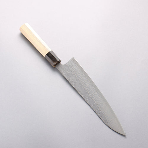 Seisuke Swedish Steel-stn Damascus Washiji Gyuto 210mm Magnolia Handle - Japannywholesale