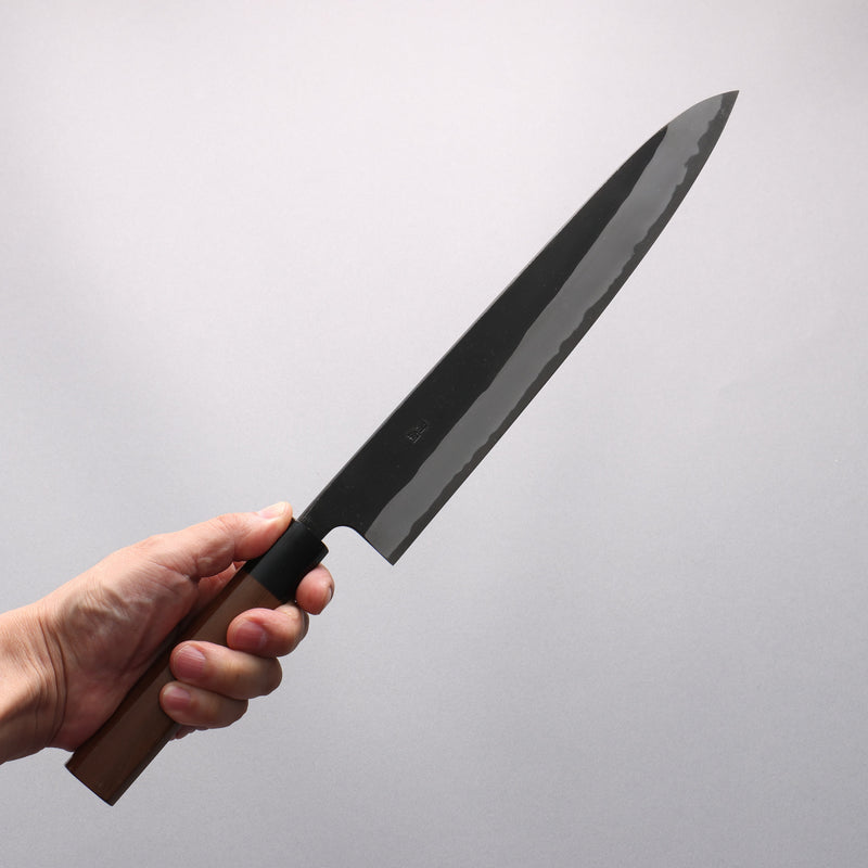 Nao Yamamoto Blue Steel Kurouchi Sujihiki 270mm Walnut Handle - Japannywholesale