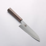 Shigeki Tanaka Majiro Silver Steel No.3 Santoku 165mm Ebony Wood Handle - Japannywholesale