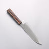 Shigeki Tanaka Majiro Silver Steel No.3 Santoku 165mm Ebony Wood Handle - Japannywholesale