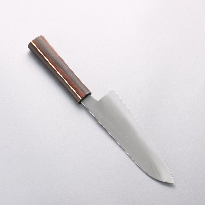 Shigeki Tanaka Majiro Silver Steel No.3 Santoku 165mm Ebony Wood Handle - Japannywholesale