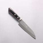 Kunihira VG1 Hammered Small Santoku 130mm Black Pakka wood Handle - Japannywholesale