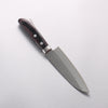 Kunihira VG1 Hammered Small Santoku 130mm Black Pakka wood Handle - Japannywholesale