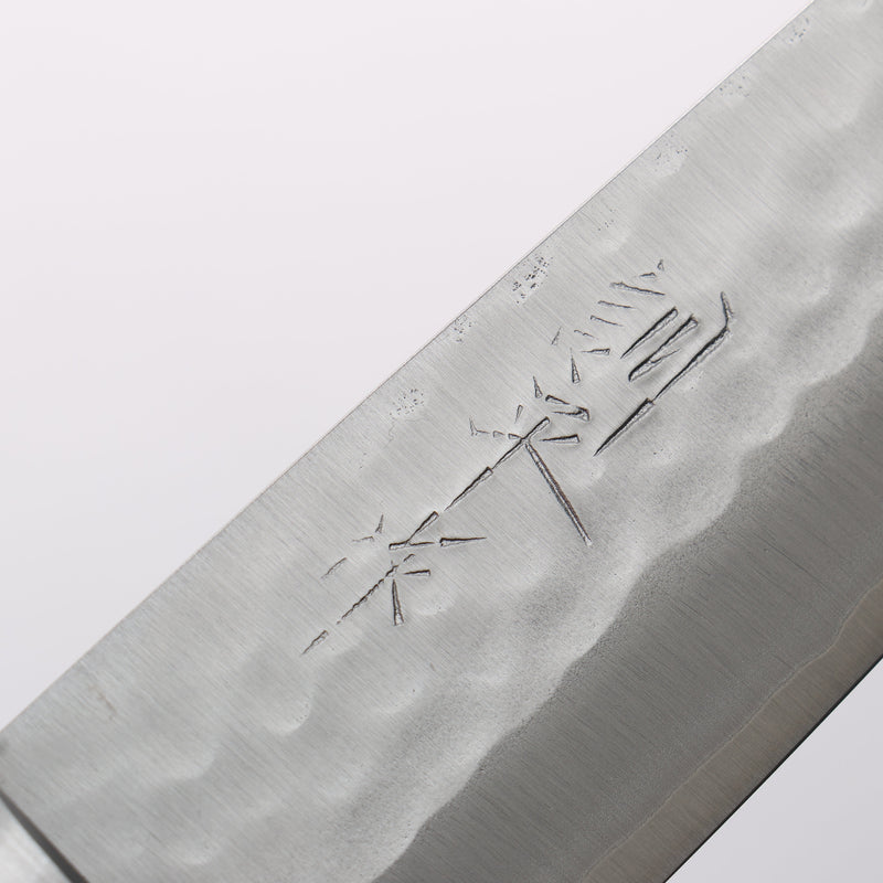 Kunihira VG1 Hammered Small Santoku 130mm Black Pakka wood Handle - Japannywholesale