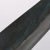 Seisuke Blue Steel No.1 Black Finished Gyuto 210mm Burnt Chestnut (ferrule: Cherry Wood) Handle - Japannywholesale