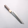 Seisuke Blue Steel No.1 Black Finished Kiritsuke Gyuto 210mm Burnt Chestnut (ferrule: Cherry Wood) Handle - Japannywholesale
