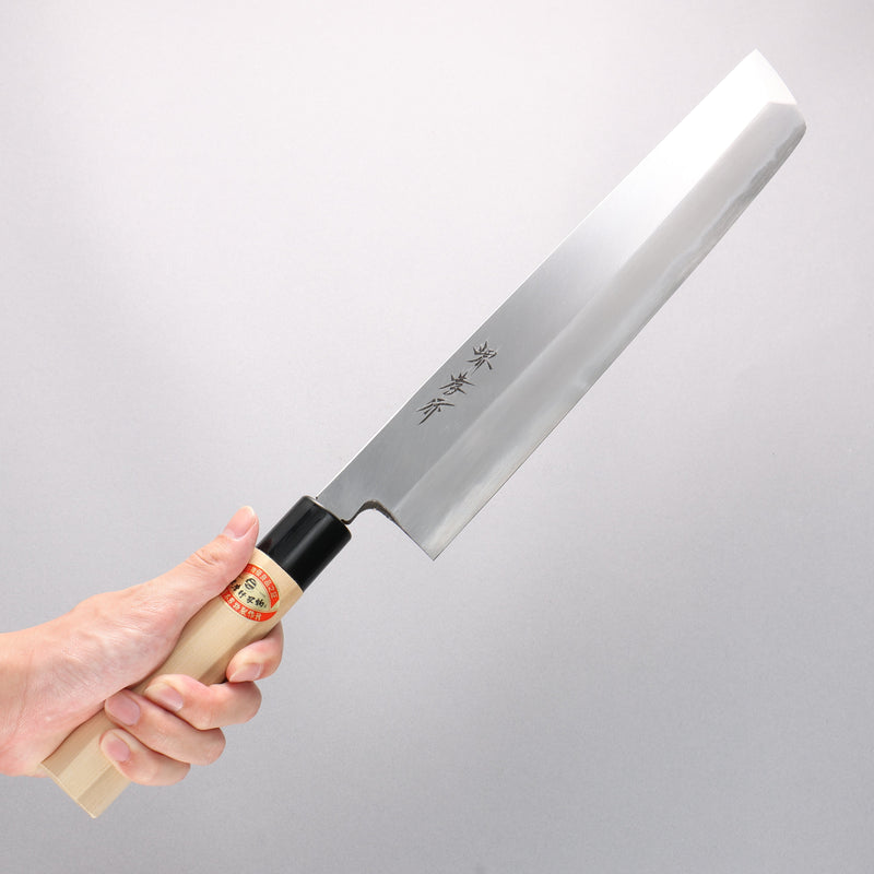 Sakai Takayuki Kasumitogi White Steel Hamokiri 300mm Magnolia Handle - Japannywholesale
