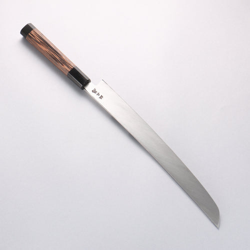 Sakai Takayuki Zangetsu Silver Steel No.3 Sakimaru Yanagiba Wenge Handle with Sheath - Japannywholesale