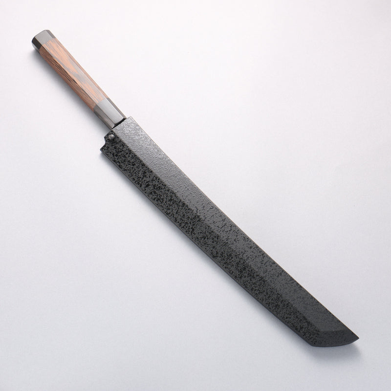 Sakai Takayuki Zangetsu Silver Steel No.3 Sakimaru Yanagiba Wenge Handle with Sheath - Japannywholesale