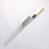 Sakai Takayuki [Left Handed] Kasumitogi White Steel Yanagiba Magnolia Handle - Japannywholesale