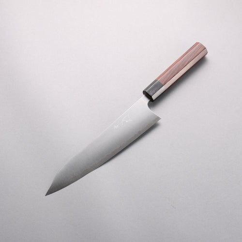 Shibata Takayuki Koutetsu Blue Super Gyuto 210mm Rosewood (Ferrule: Black Pakka Wood) Handle - Japannywholesale