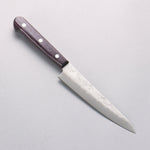 Oul Silver Steel No.3 Nashiji Petty-Utility 135mm Purple Pakka wood Handle - Japannywholesale