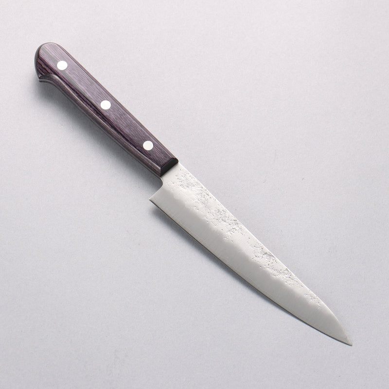 Oul Silver Steel No.3 Nashiji Petty-Utility 135mm Purple Pakka wood Handle - Japannywholesale