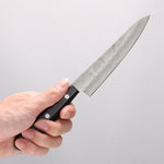 Oul Silver Steel No.3 Nashiji Petty-Utility 135mm Purple Pakka wood Handle - Japannywholesale