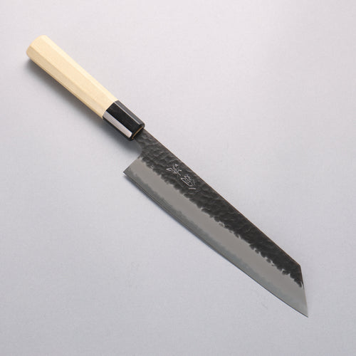 Oul Blue Super Hammered Black Finished Kiritsuke Gyuto 210mm Magnolia Handle - Japannywholesale