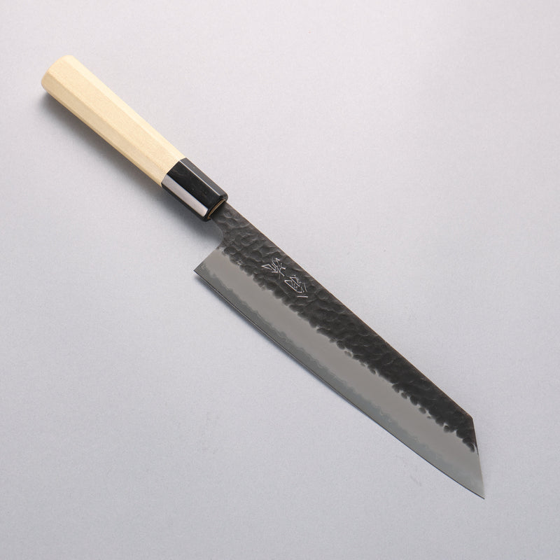Oul Blue Super Hammered Black Finished Kiritsuke Gyuto 210mm Magnolia Handle - Japannywholesale