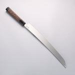 Sakai Takayuki Zangetsu Enten Silver Steel No.3 Damascus Sakimaru Yanagiba 330mm Wenge with Double Water Buffalo Ring Handle with Sheath - Japannywholesale