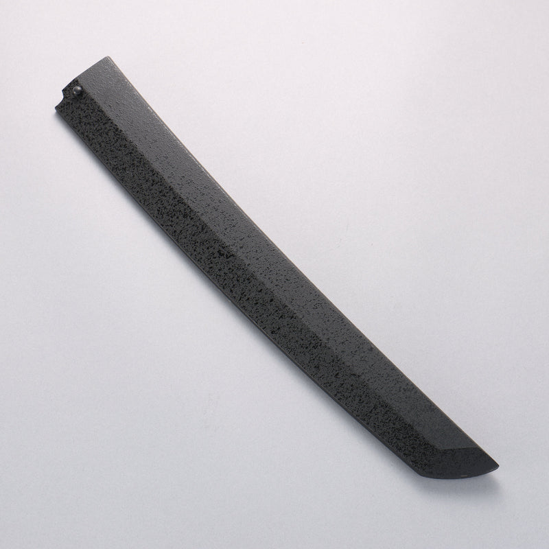 Sakai Takayuki Zangetsu Enten Silver Steel No.3 Damascus Sakimaru Yanagiba 330mm Wenge with Double Water Buffalo Ring Handle with Sheath - Japannywholesale