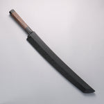 Sakai Takayuki Zangetsu Enten Silver Steel No.3 Damascus Sakimaru Yanagiba 330mm Wenge with Double Water Buffalo Ring Handle with Sheath - Japannywholesale