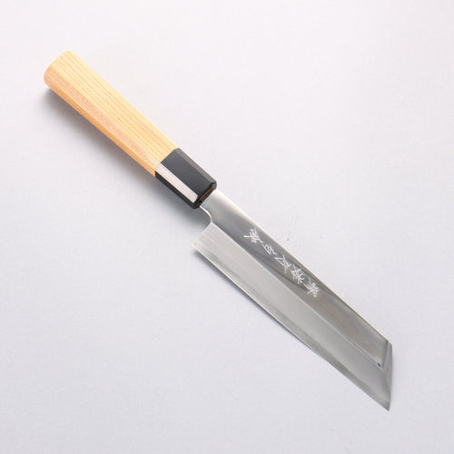 Sakai Takayuki Hakugin INOX Mirrored Finish Mukimono 180mm Yew tree Handle - Japannywholesale
