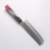 Sakai Takayuki Rinnou VG10 33 Layer Damascus Nakiri Japanese Knife 160mm Red Lacquered Handle - Japannywholesale
