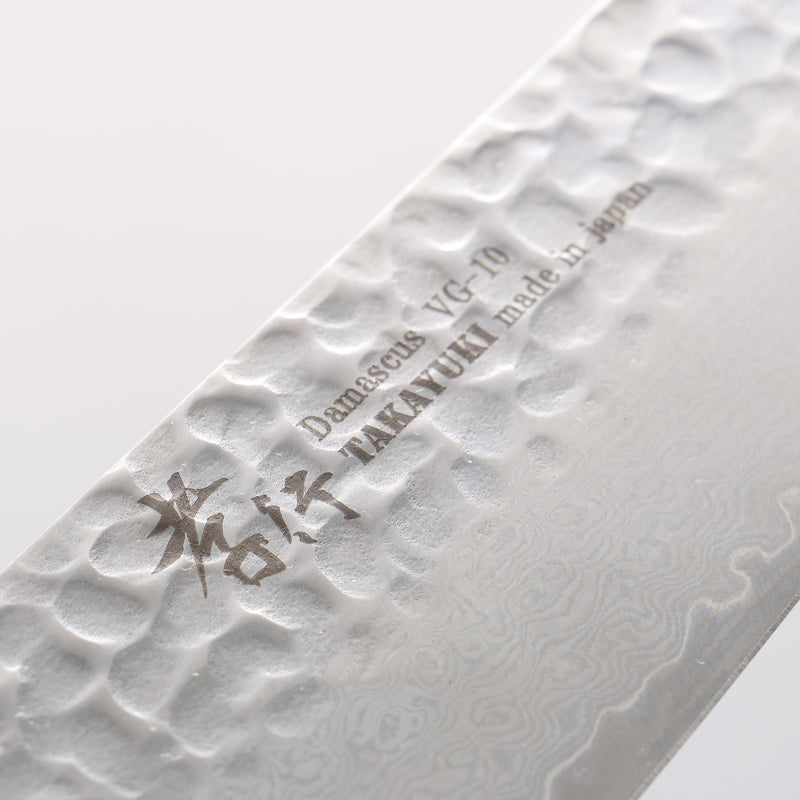 Sakai Takayuki VG10 33 Layer Damascus Santoku 170mm Live oak Lacquered (Kouseki) Handle - Japannywholesale