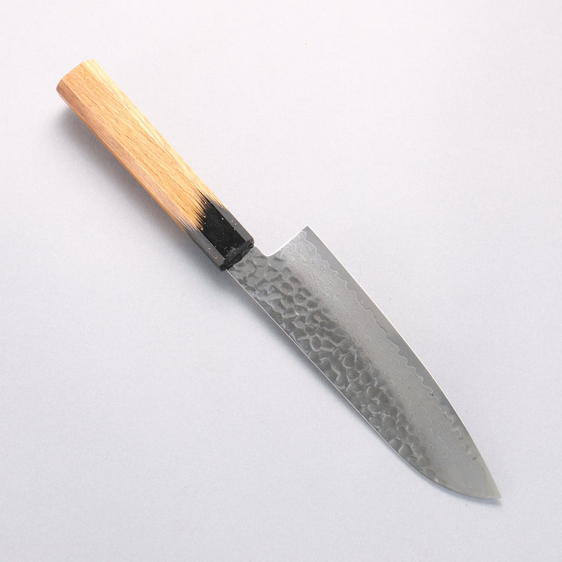 Sakai Takayuki VG10 33 Layer Damascus Santoku 170mm Live oak Lacquered (Kokushin) Handle - Japannywholesale