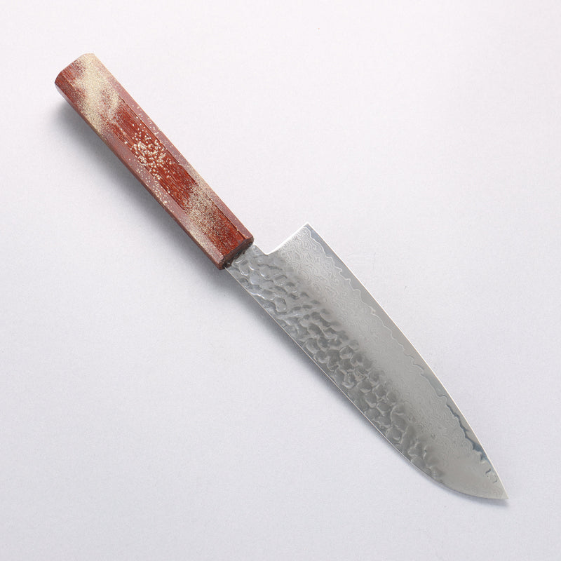 Sakai Takayuki VG10 33 Layer Damascus Santoku 170mm Live oak Lacquered (Seiren) Handle - Japannywholesale