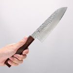 Sakai Takayuki VG10 33 Layer Damascus Santoku 170mm Live oak Lacquered (Seiren) Handle - Japannywholesale