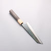 Seisuke Blue Super Black Finished Bunka 180mm Burnt Chestnut (ferrule: Cherry Wood) Handle - Japannywholesale