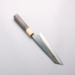 Seisuke Blue Super Black Finished Bunka 180mm Burnt Chestnut (ferrule: Cherry Wood) Handle - Japannywholesale