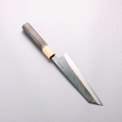 Seisuke Blue Super Black Finished Bunka 180mm Burnt Chestnut (ferrule: Cherry Wood) Handle - Japannywholesale